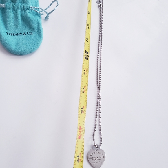 Tiffany & Co. Heart Pendant Long Silver 925 Necklace - Picture 3 of 6